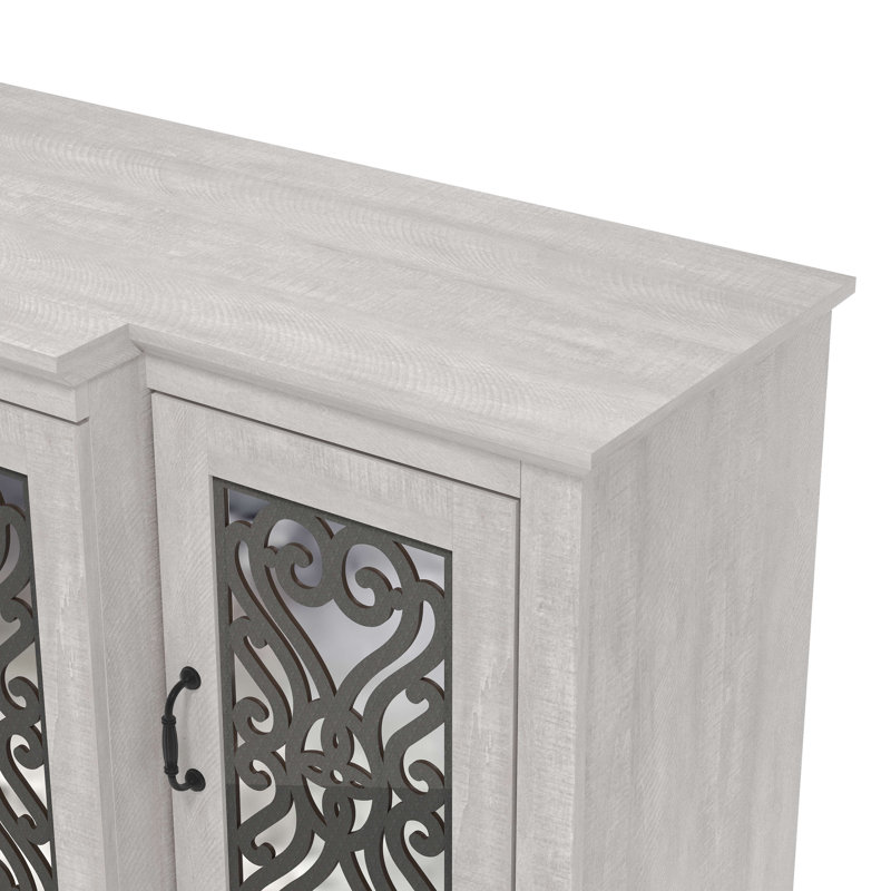 Ariba Sideboard Set Of 2, Dusty Gray Oak