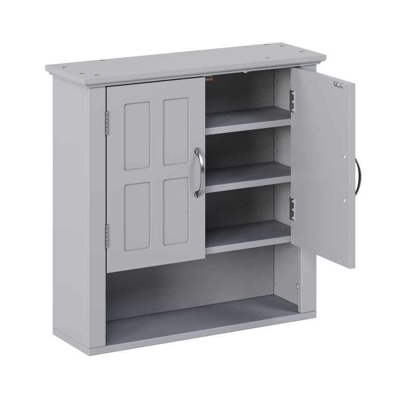 Bathroom Wall Storage Cabinet, Gray