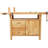 Professional Rubberwood Solid Wood Workbench-3 Drawers