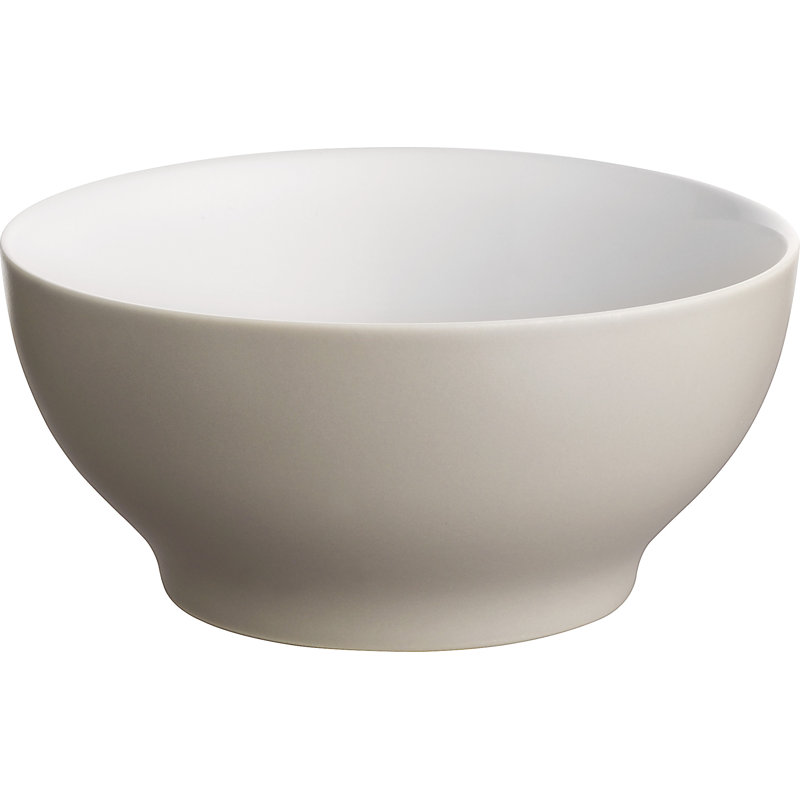Tonale 4 Piece Small Soup Bowl Set, Light Grey