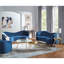 Causeuse capitonnée bleue-1160652001