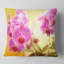 Fleurs d'orchidées mauves en fleurs - coussin à imprimé floral-30721997-30722000