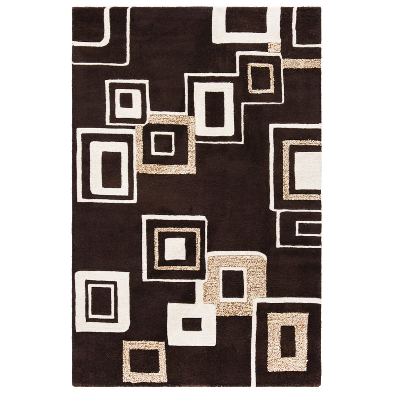 Tapis en laine et viscose touffeté à la main Jorie, Rectangle 3 pi 6 po x 5 pi 6 po