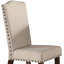 Ensemble de chaises rembourrées avec coussins 2 pièces