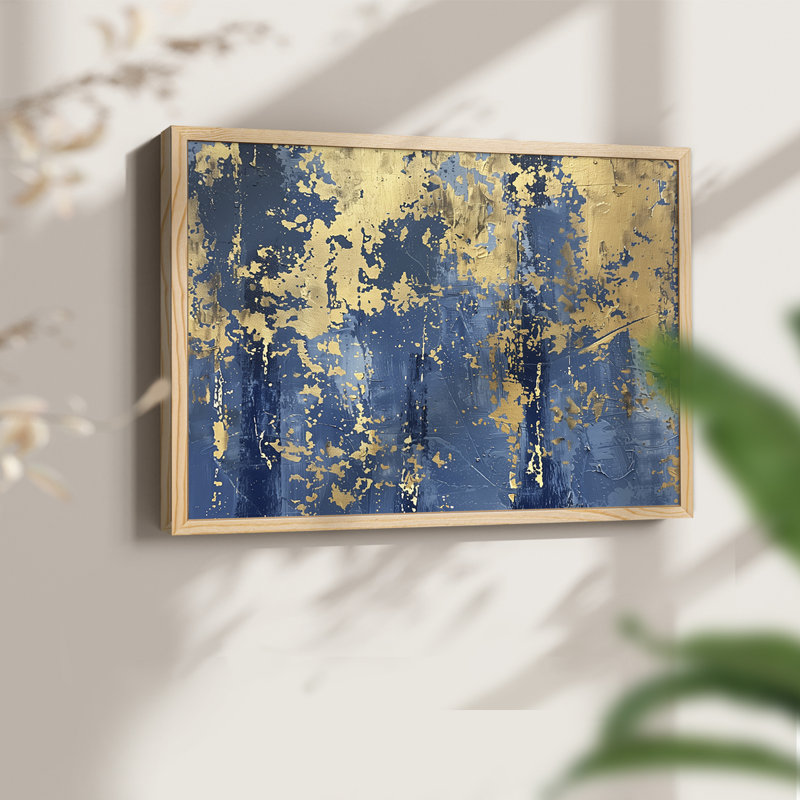 Abstrait, série CLxxvi, reproduction encadrée, Naturel, H 11 po x l 14 po