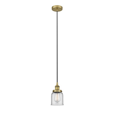 Luminaire suspendu en forme de cloche à 1 lumière Bostonia