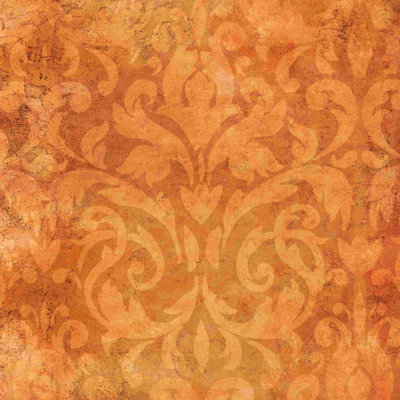 Or damassé - peinture sur toile tendue
