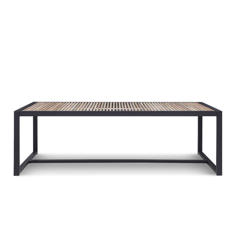 Pawni Teak Outdoor Dining Table with Custom Cover