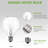 5PCS E12 Fragrance Wax Diffuser Lamp 25W Dimmable Globe Clear Light Bulb