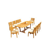 Mas Outdoor 11 - Piece Teak Dining Set