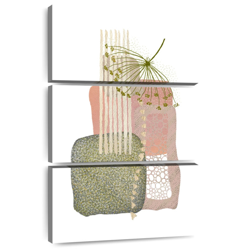 Harnek Delicate Pink And Green III, 32" H x 20" W