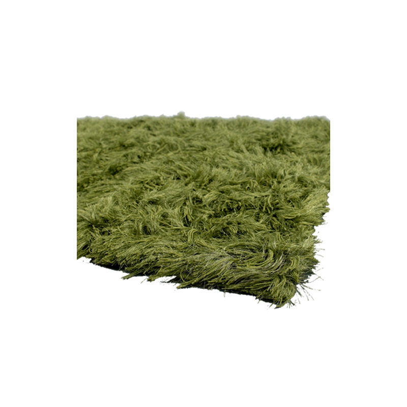 Celecot White Area Rug, Round 7'9", Light Green