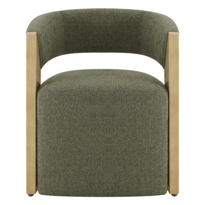Upholstered Dining Chairs with Hidden Casters