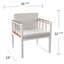 Chaise de patio avec coussins Cannes