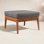 Tempo Teak Outdoor Ottoman with Cushion