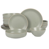 Gibson Home Stoneware Dinnerware Set - Service for 4