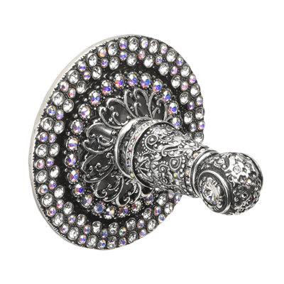 Juliane Grace II crochet moyen avec cristaux Swarovski transparents et Aurore Boreale en calice