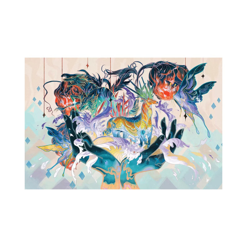 Porcelain Pillows II by Sija Hong - Painting on Canvas, Wrapped Canvas, 101.6 cm H x 66.04 cm W x 1.91 cm D