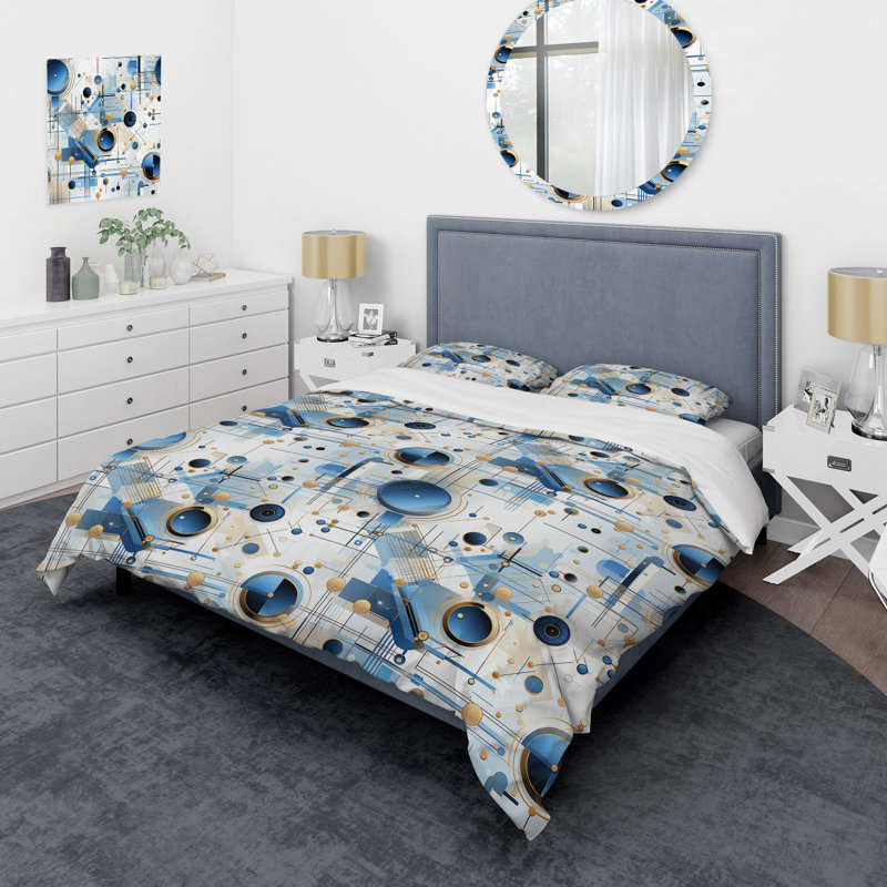 Ensemble de housse de couette Maudy, Housse de couette pour très grand lit et 2 très