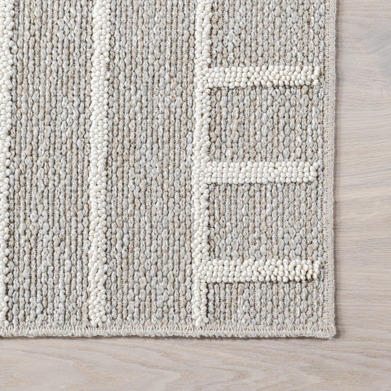Hartlyn Modern Arches Machine Washable Area Rug, Rectangle 4' x 6'
