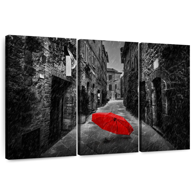 Kerner Red Umbrella Pop, 36" H x 57" W