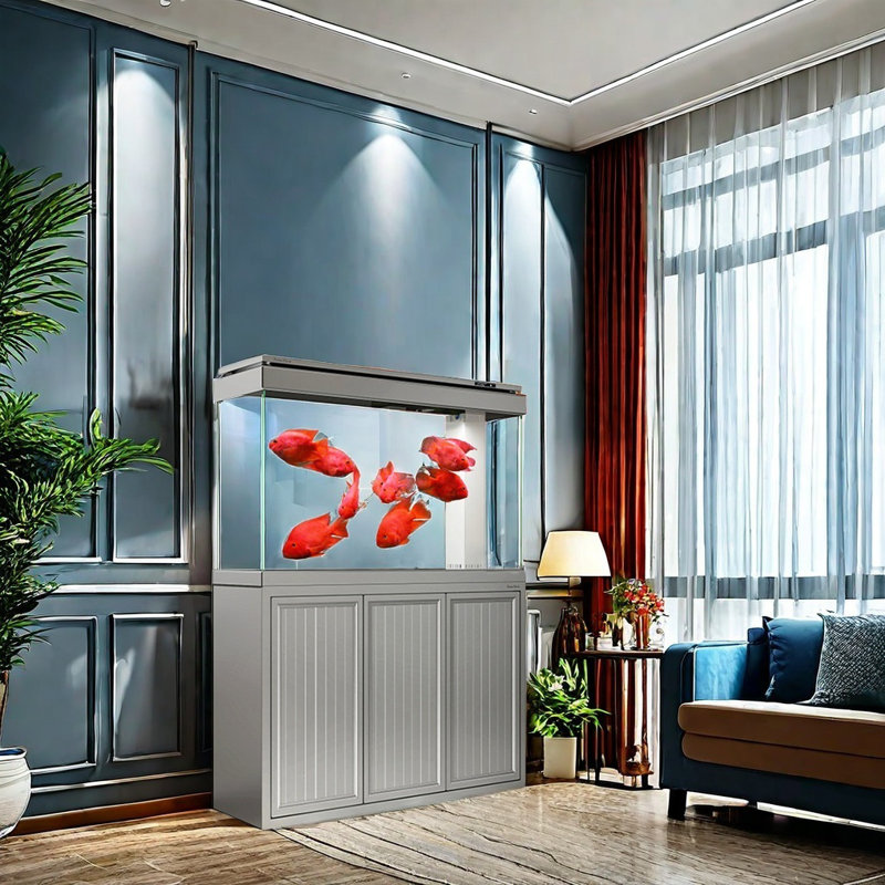Simple aquarium rectangulaire gris gris