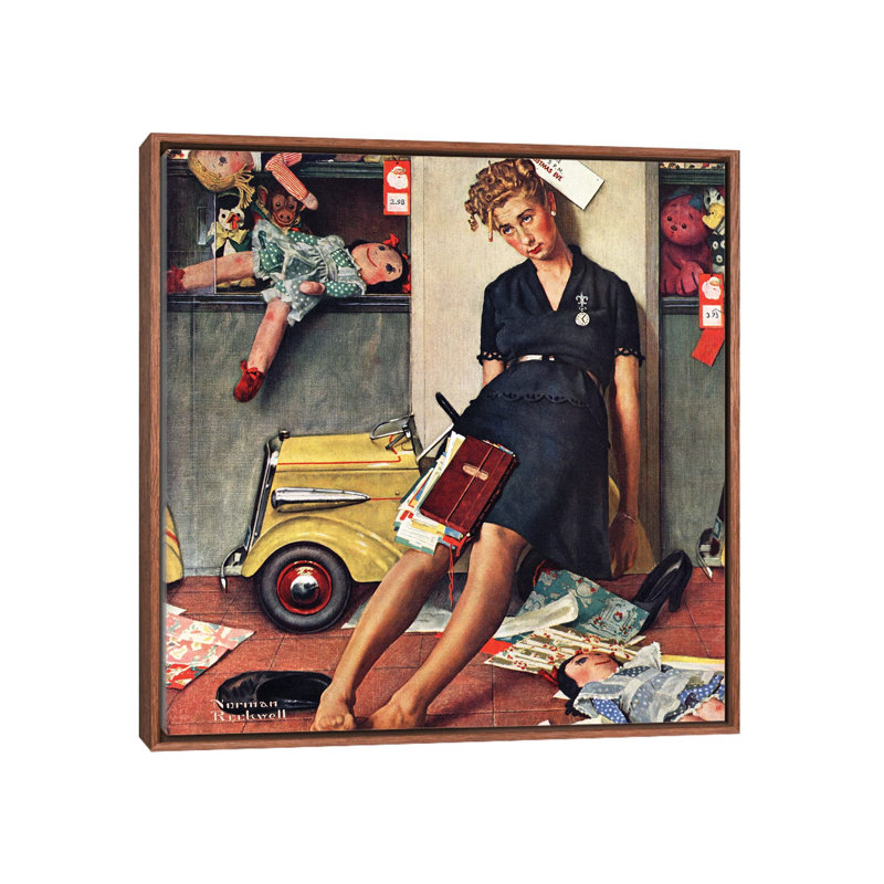 «Santa's Helper», reproduction d'art sur toile encadrée, Brun, Impression encadrée sans passe-partout, H 18 po x l 18 po