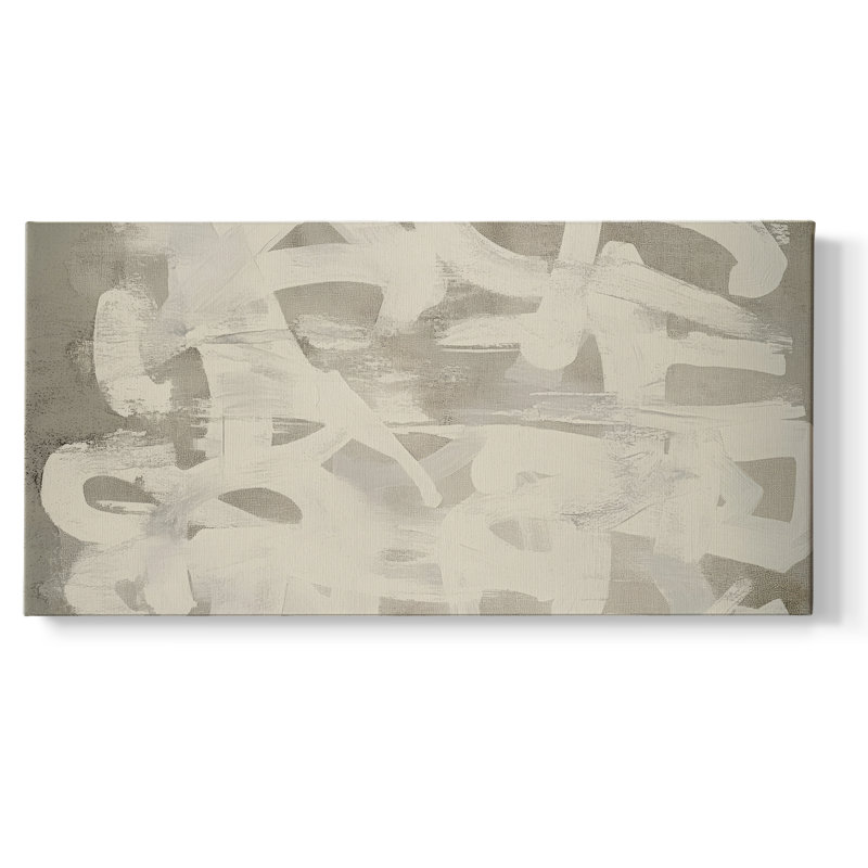 Abstrait, série 8 # XXXVIII - Toile tendue avec châssis, H 24 po x l 48 po