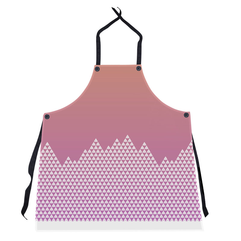 Bib Apron, Orange/Purple