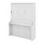 Grand lit escamotable avec bureau, lumières DEL et USB-1592746448