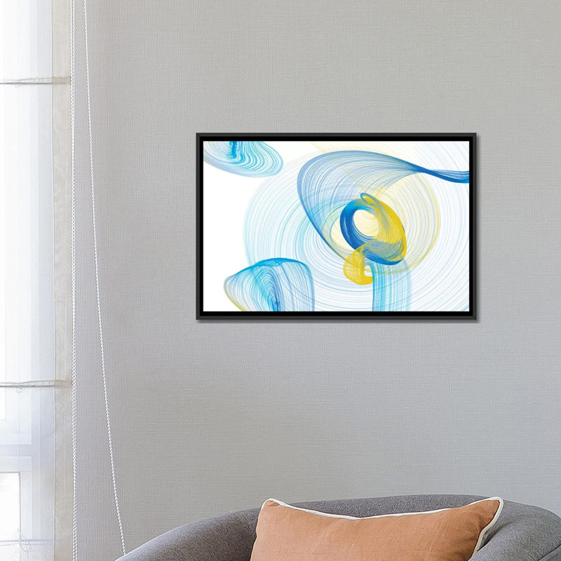 « contact light light ii », impression sur toile, H 18 po x l 26 po x P 1,5 po, Toile encadrée noire, Pas de tapis