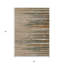 Tapis extérieur lavable à rayures taupe 5 pi x 8 pi cuivre et vert