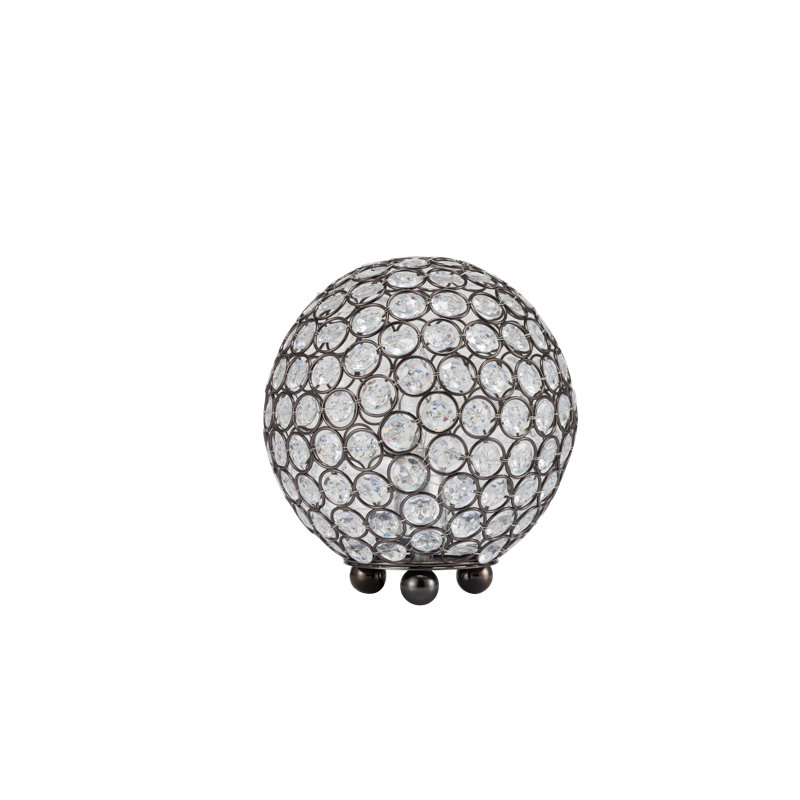 Burholme Metal Globe Lamp, Black Chrome