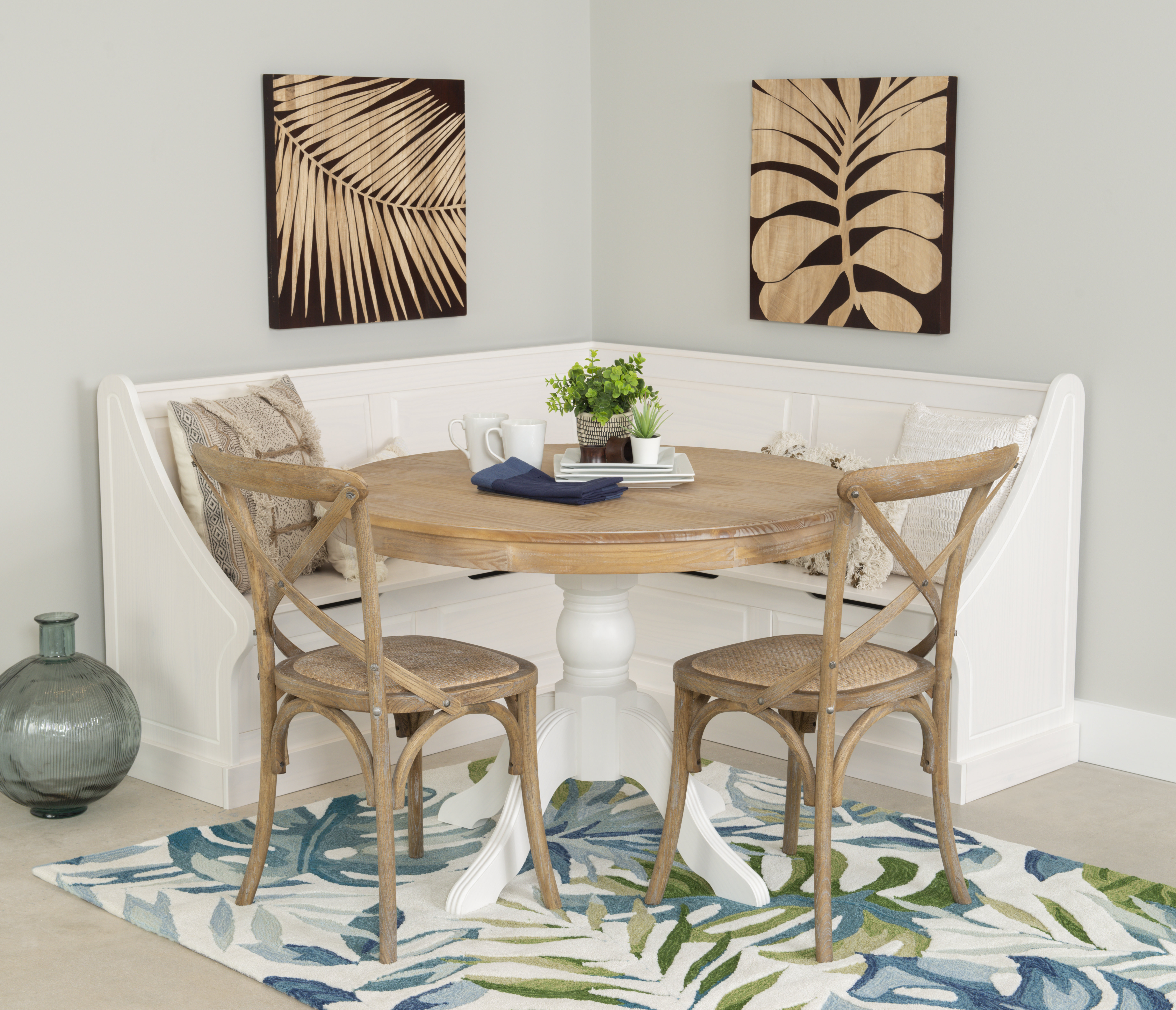 Breakfast nook best sale corner dining set