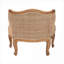 Fauteuil d'appoint rembourré en lin