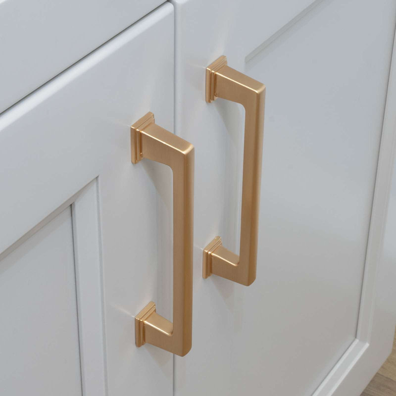 Poignées d'armoire de cuisine 5 po Modket , Bronze champagne brossé, 25