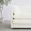 5 canapé modulaire avec repose-pieds réversible, blanc en forme de U pour le salon, structure en bois massif avec 2 repose-pieds, canapé minimaliste moderne, chenille