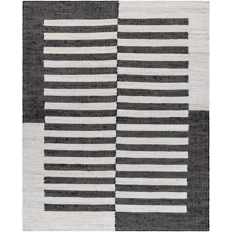 Hand Tufted Geometric Indoor Rug, Rectangle 8' x 10'