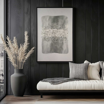 Metallic Rainfall II Canvas Print in a Frame