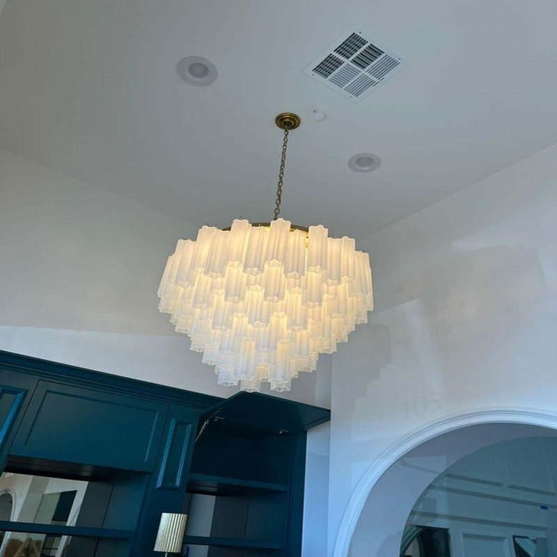 Lustre Riesner, H 18,5 po x l 22 po x P 22 po, Nickel, 10