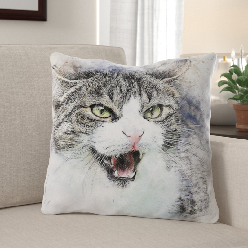 Housse et insert de coussin carré Driggers, Microsuède, Intérieur