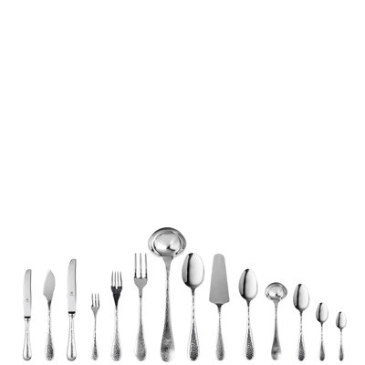Ensemble de couverts Epoque avec couteaux H / H (configuration S) - 113 pièces - Acier inoxydable