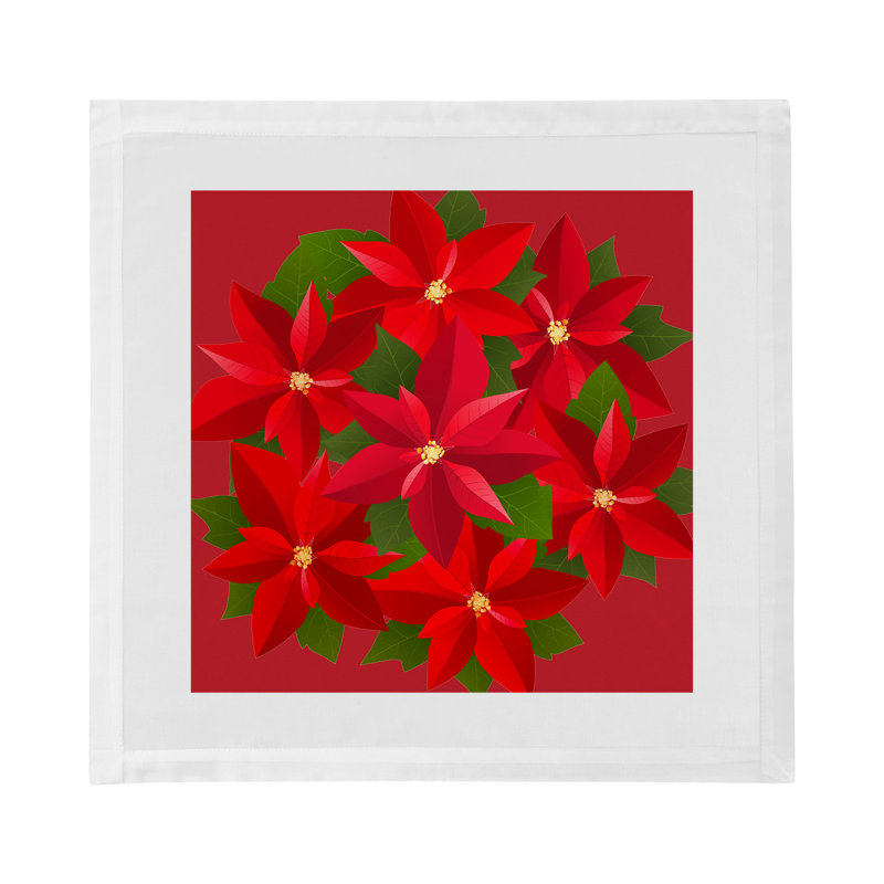 Serviettes de table Christmas Poinsettia