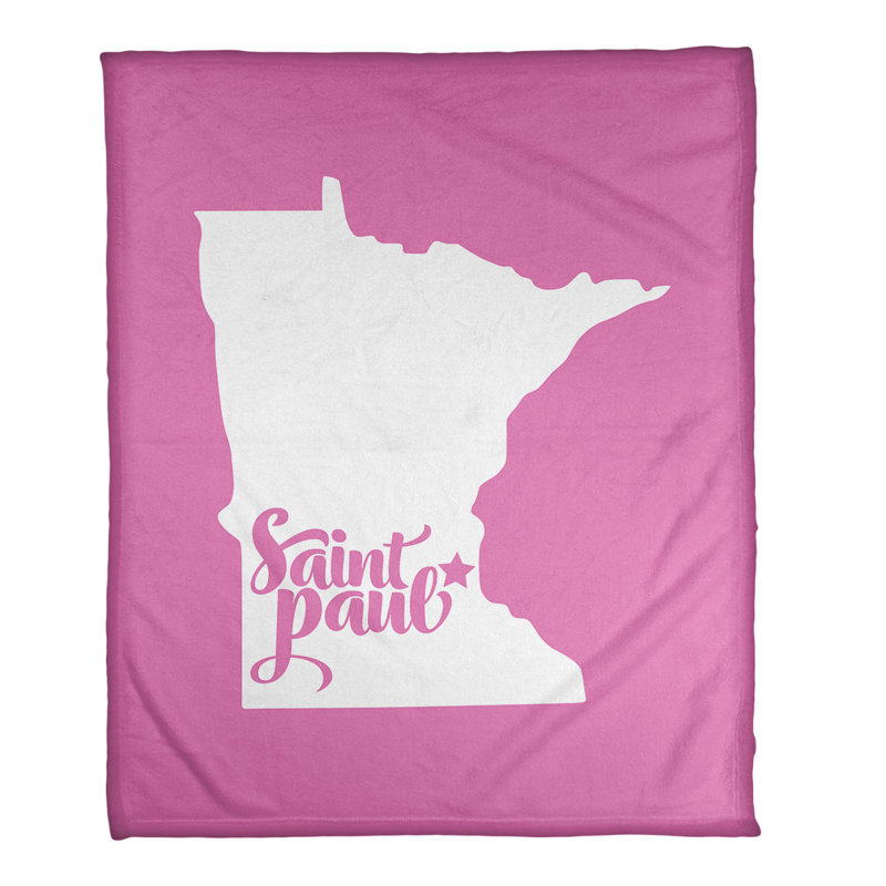 Polaire jeté saint paul minnesota, l 32,5 po x L 42,5 po, Rose