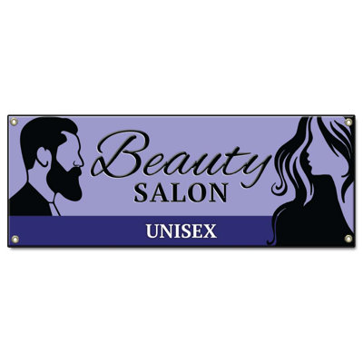 Beauty Salon Unisex 24" X 72" Banner