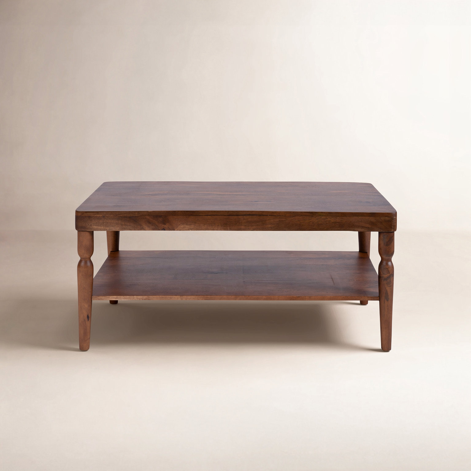 Dalia 36" Mango Coffee Table, Walnut