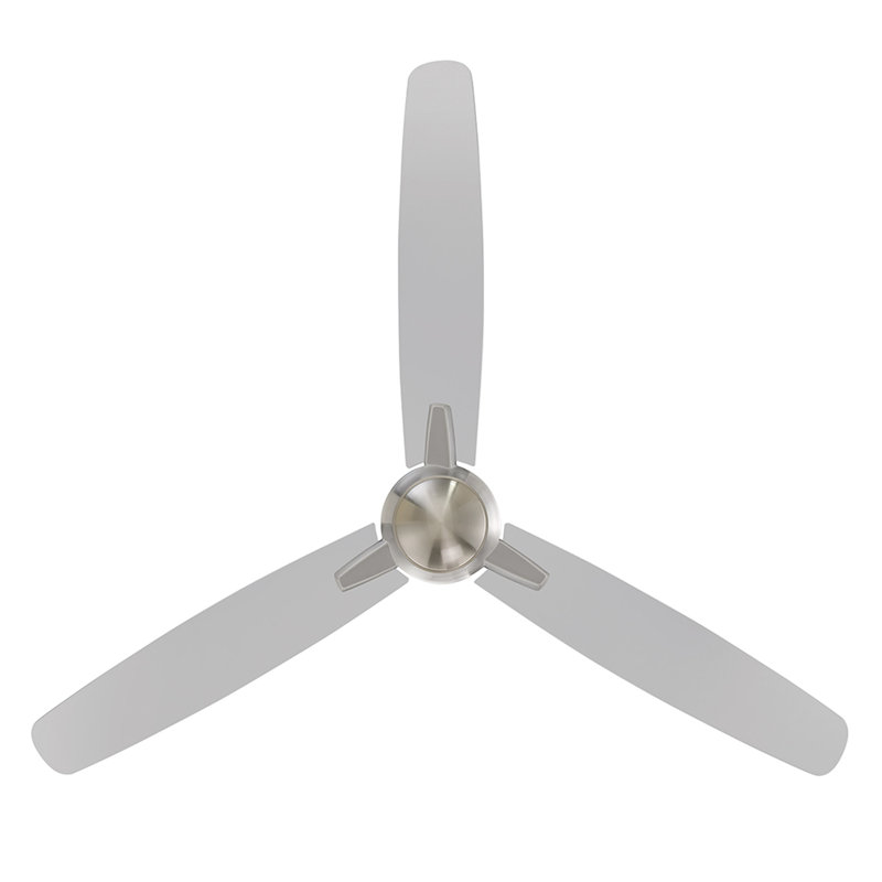 54" Blitzen 3 - Blade Smart Ceiling Fan With Remote Control Included, Works With Google Assistant, Amazon Alexa, iOS And Android APP