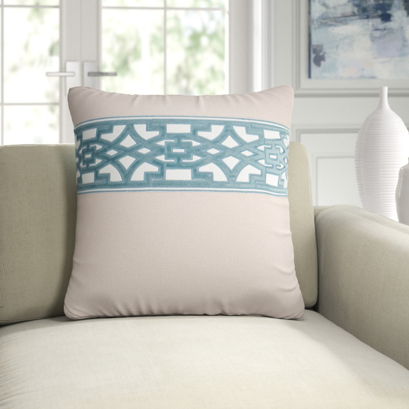 Lyon Pillow Cover & Insert, Blush, Square 20"