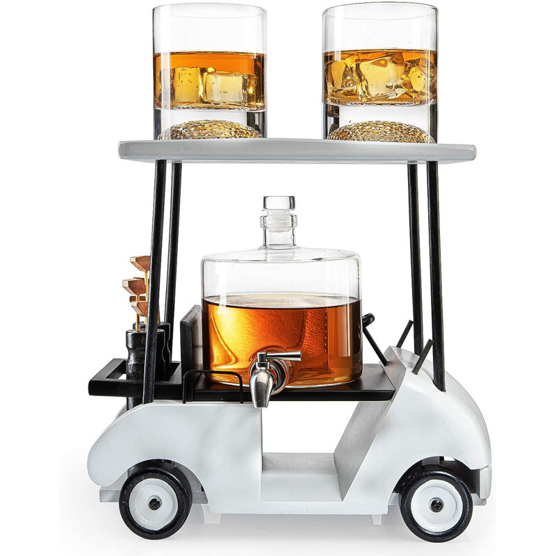 Ensemble de carafe à whisky 3 pièces Radhya