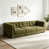 Tissu vert olive